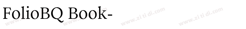 FolioBQ Book字体转换